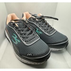 Gdefy Mighty Walk Athletic Shoes Women's 10  Peach Gray Comfort No Main Insole
